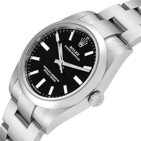 rolex black bva|Rolex oyster steel watch.